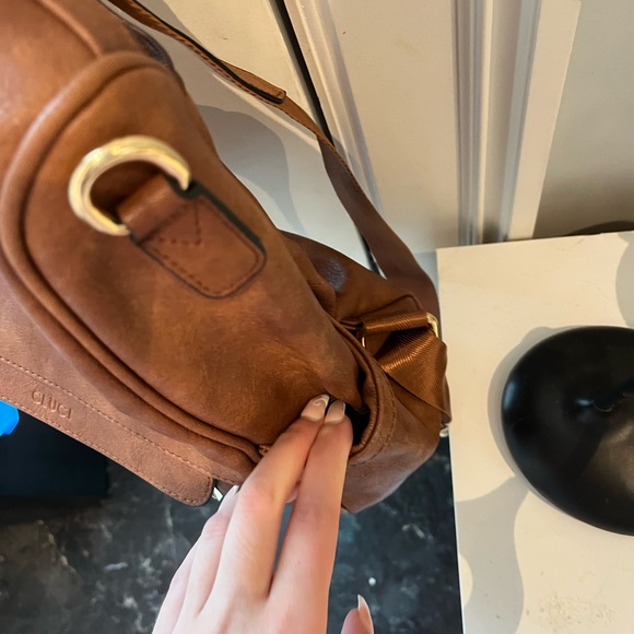 Brown high quality leather backpack/purse - Picture 9 of 10